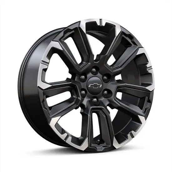 2023 Tahoe | 22-in Wheel | Gloss Black | Multi-Spoke | Machined Edges | SRL | 22 x 9 | Single