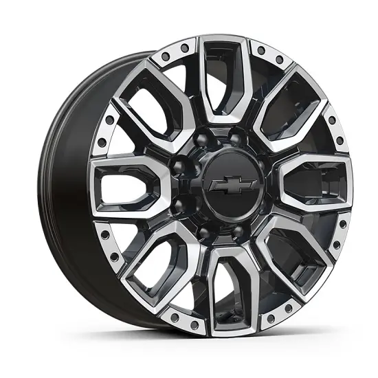 2025 Silverado 2500 | 20 inch Wheel | Black | Machined | Multi-Spoke | 8-Lug | 20 x 8.5 | SQ9