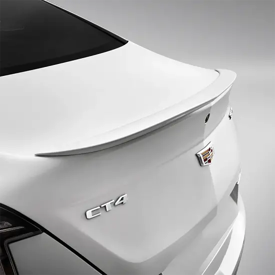 2023 CT4 | Spoiler | Flush-Mount | Rear Decklid | Crystal White Tricoat | G1W