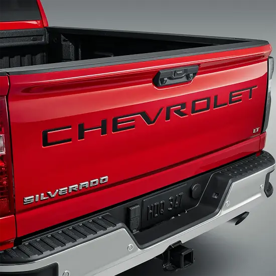 2024 Silverado 1500 | Chevrolet Tailgate Lettering | Decal Package | Reflective Black